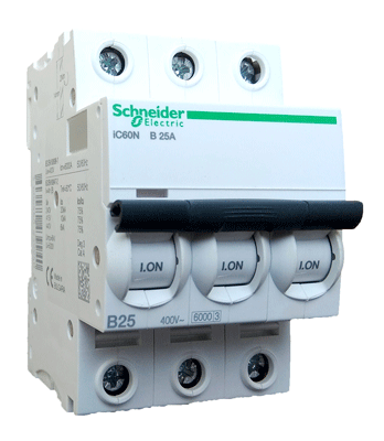 автомат шнайдер трехфазный 25А