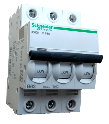 автомат шнайдер трехфазный 63А