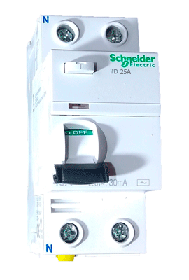 узо шнайдер двухполюсное 25А